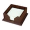 Dacasso Chocolate Brown Leather 3" x 3" Sticky Note Holder AG-3475 - alternate 1